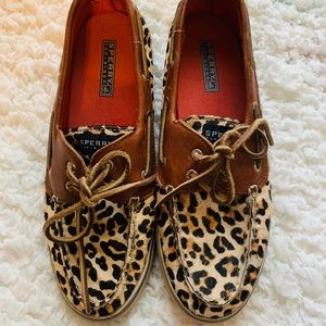 💥2 for $15💥 Leopard Sperrys Sz 9.5
